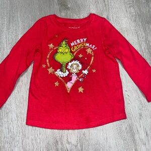 Jumping Beans Grinch Christmas Long Sleeve Tshirt Kids Size 18 Months